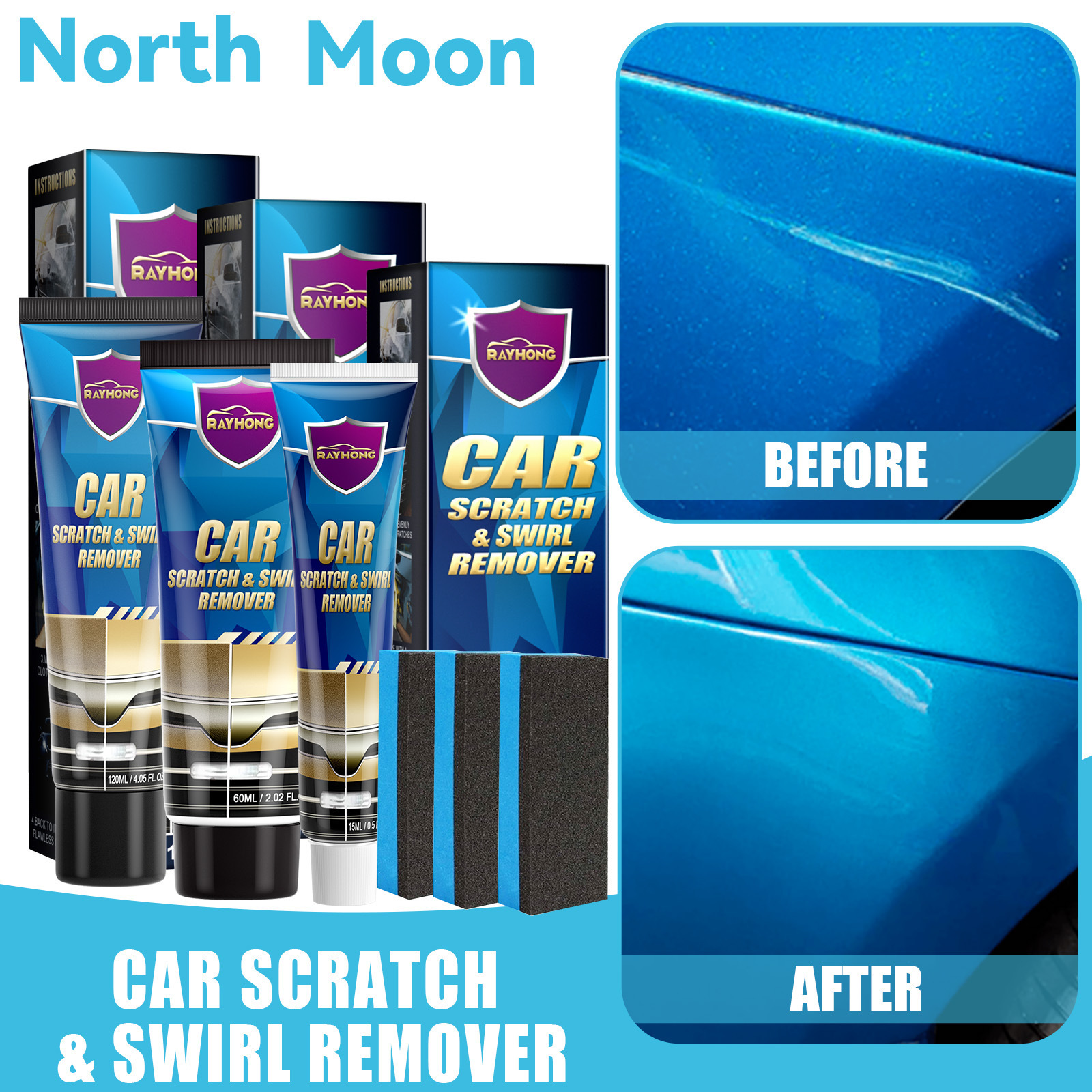 Rayhong car scratch care paste car maintenance refurbished paint scratch scratch polishing touch-up paint care paste
