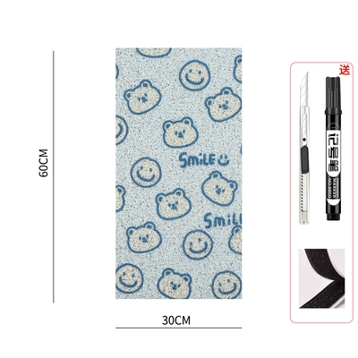 Electric vehicle foot mat | Yadi can be cut - self-cut-3060-laughing-bear-comes-with-knife-pen-and-velcro