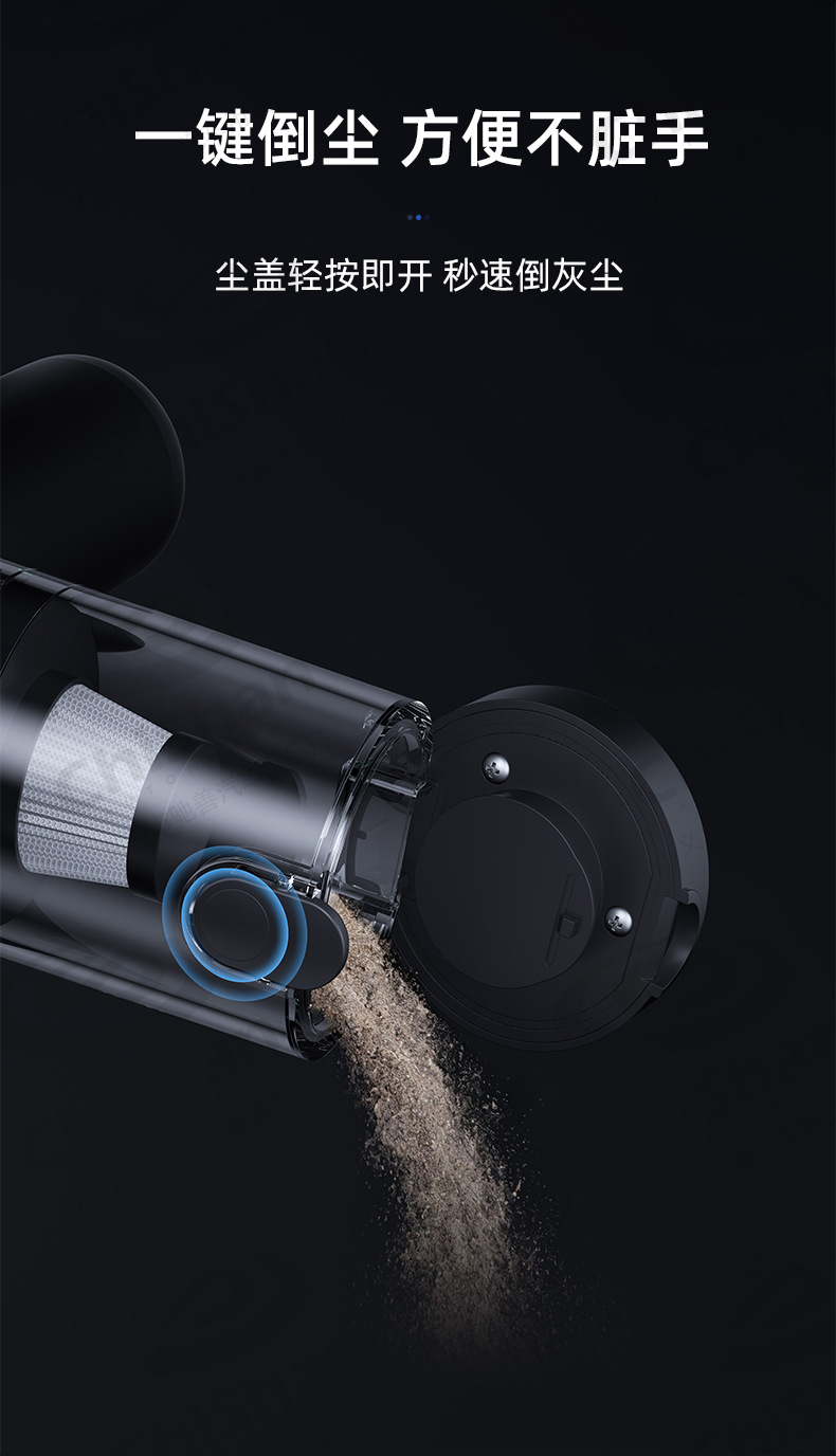 [Customized] Car Vacuum Cleaner, Handheld Brushless, Super Strong Suction, Wireless Portable Car Vacuum Cleaner with Suction and Blowing Functions