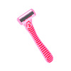 Razor, fuchsia blade, 6 floors, hair removal