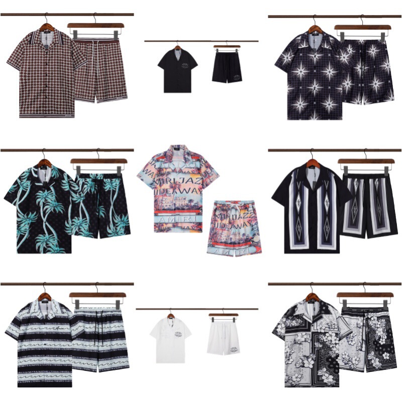 Cross-Border Men's Short-Sleeved Shirts Are Popular in Autumn and Summer. Trendy Brand Amiri Has All-Over Letter Print T-Shirts That Are Casual and Versatile Cross-Border Men's Short-Sleeved Shirts Are Popular in Autumn and Summer. Trendy Brand Amiri Has All-Over Letter Print T-Shirts That Are Casual and Versatile