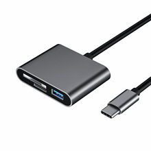 TYPE C 3.0xUSB C TO USB+SD/MICRO SD CARD READER OTGx