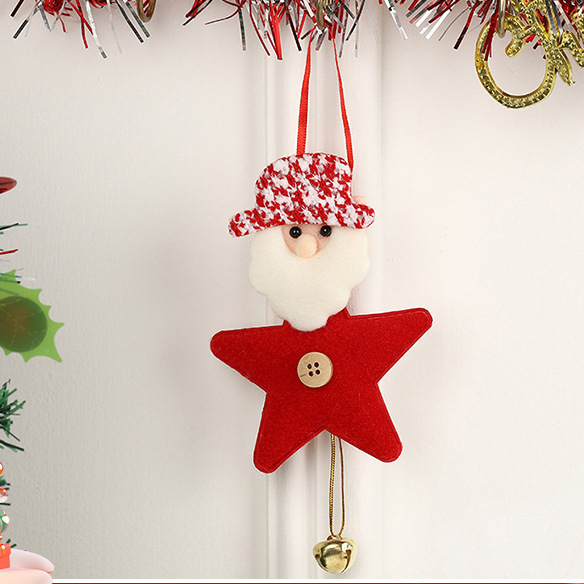 2024 Navidad transfronteriza colgante de Navidad colgante de árbol de Navidad decoración colgante de campana de Santa Claus decoración