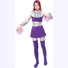乌鸦少年泰坦星火cos服 星火cosplay万圣节服装