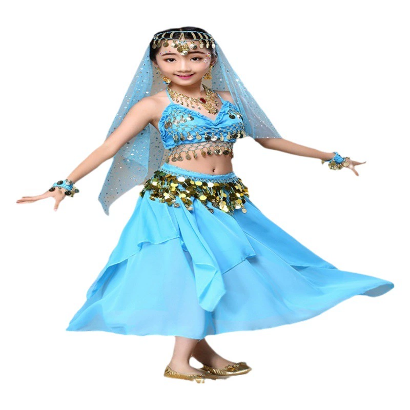 Детский костюм для индийских танцев Yongda Jiayi, танцевальный костюм 1 июня, Детский костюм для танца живота