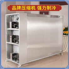 定制冰棺豪华水晶棺医院太平间专用三门冷藏柜太平柜停尸柜存尸柜