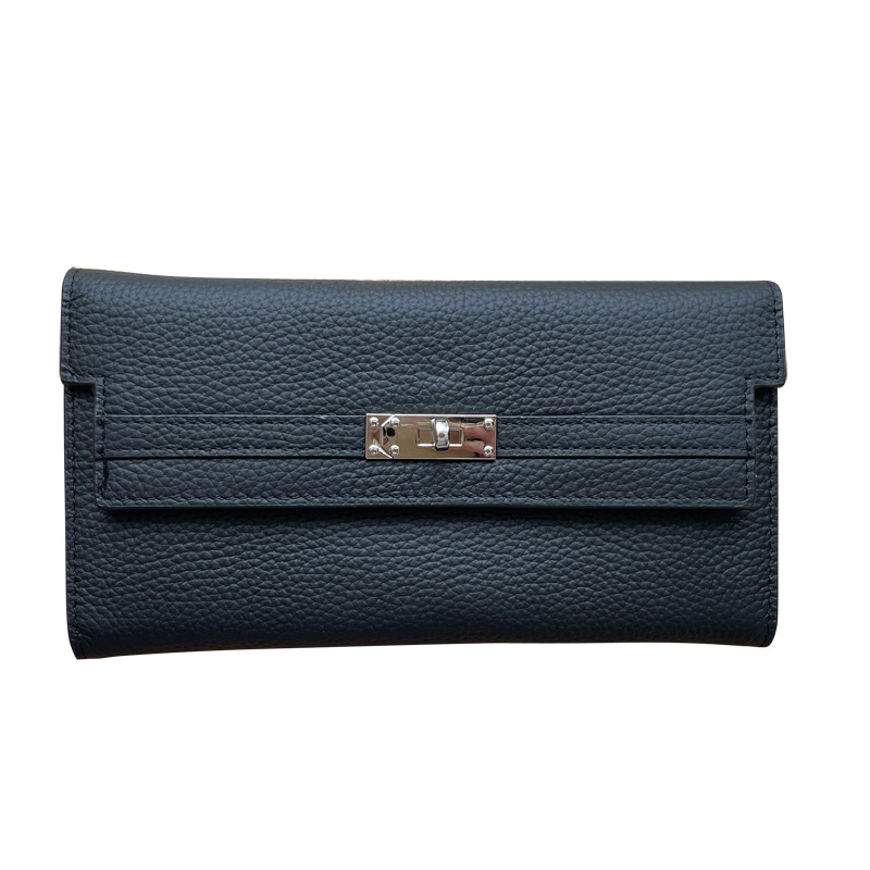 2026 New Top Grain Cowhide Leather Clutch Bag For Women Multifunctional Genuine Leather Long Wallet Luxury Phone Bag - Thumbnail 5