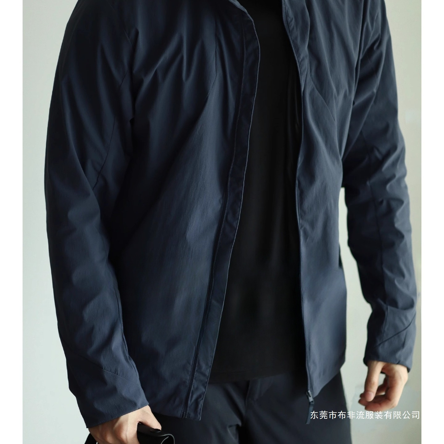 [Traveler] 2025 Gray Thin Lightweight Spring and Summer Stand Collar Jacket Business Tops Top Men's Wholesale Gray