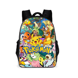 Pokemon Pokemon Pokemon Backpack Pikachu Student Schoolbag Cartoon Anime Backpack