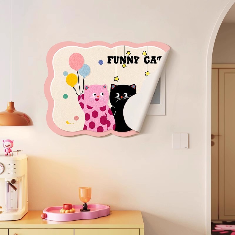 Dopamine Magnetic Meter Box Decorative Painting Without Punching New Cartoon Switch Sticker Restaurant Distribution Box Blocking Painting