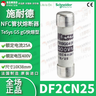 Df2Cn25 Schneider Fuse Current 25A Rated Voltage 400Vac Size 10X38Mm Gg Type