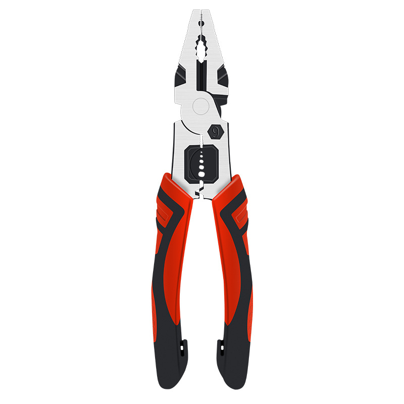Alicates genuinos ocho en uno Alicates de punta de aguja de 9 pulgadas Alicates de alambre multifunción Alicates diagonales Alicates de electricista
