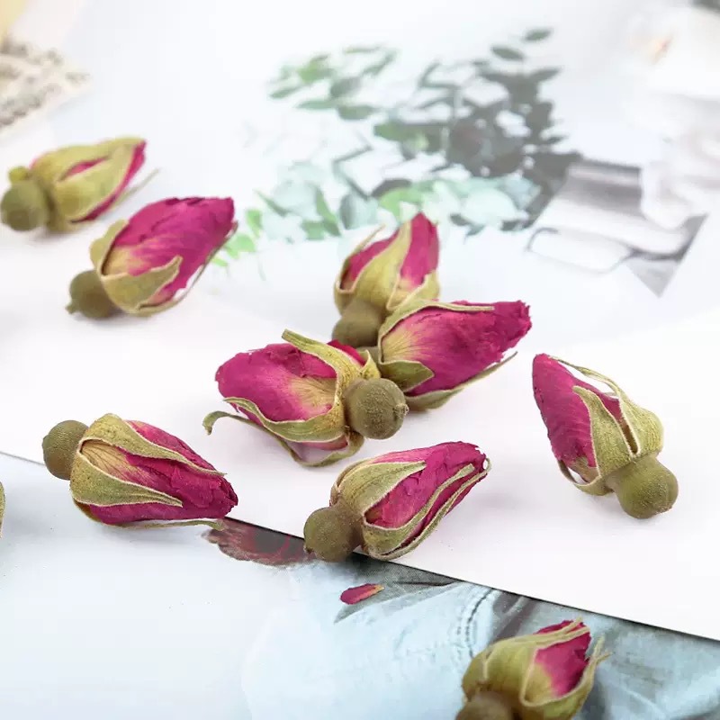Pingyin Rose Bud Tea Mei Gui Hua 重瓣红玫瑰 Dried Red Rose Buds Herbal Flower Tea 500g Bulk quality and texture