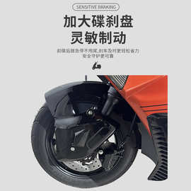 跨境核爆电动车72V成人高性能电动摩托车电瓶车高速踏板电摩超长