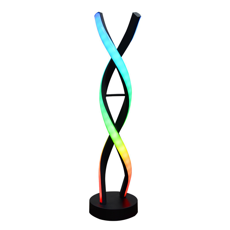 RGB 特殊形状雰囲気カラフルなテーブルランプリビングルーム寝室デスクトップ LED 雰囲気ライト Bluetooth スマート音楽ピックアップライト|undefined