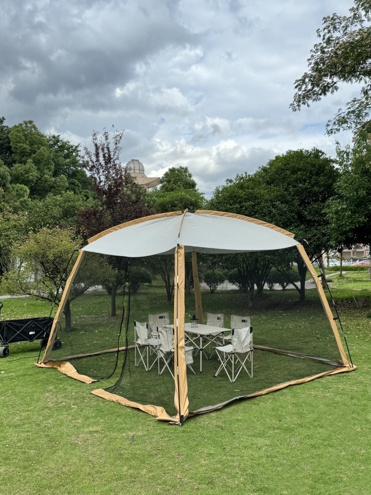 Outdoor Large Tent Canopy Sunshade Netting Rainproof Sun Protection Camping Mosquito Netting Tent