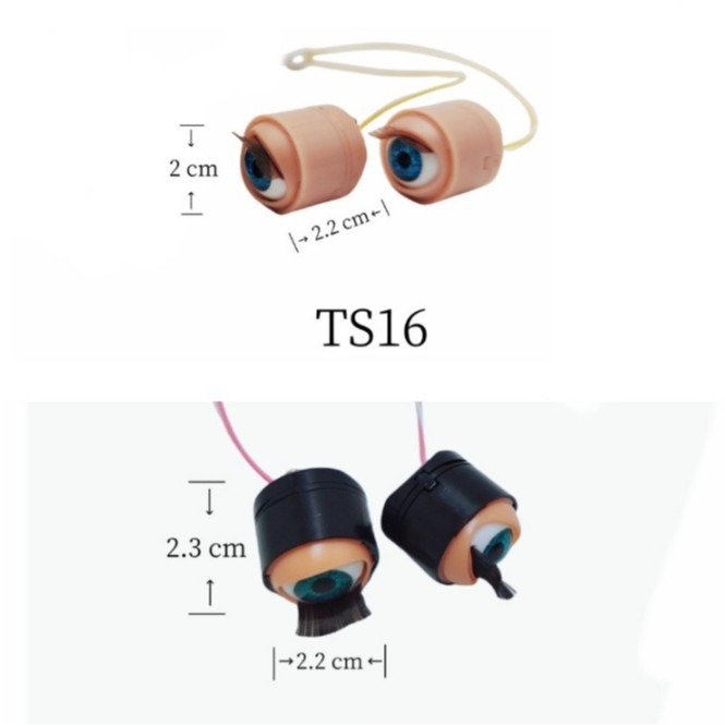 Accesorios de juguetes de equipaje de pelo directo de fábrica, muñecas, muñecas, ojos, ojos, ojos, humanos artificiales, fanáticos del movimiento eléctrico que parpadean
