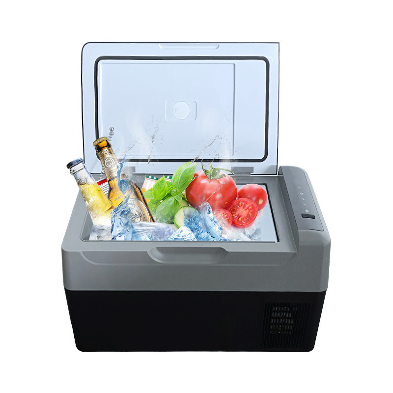 Car Refrigerator, Dual-Use for Car and Home, Small Single-Door Refrigerator with Compressor for Cooling and Freezing, with Ice Cube Tray, Wholesale, Hot and Cold
