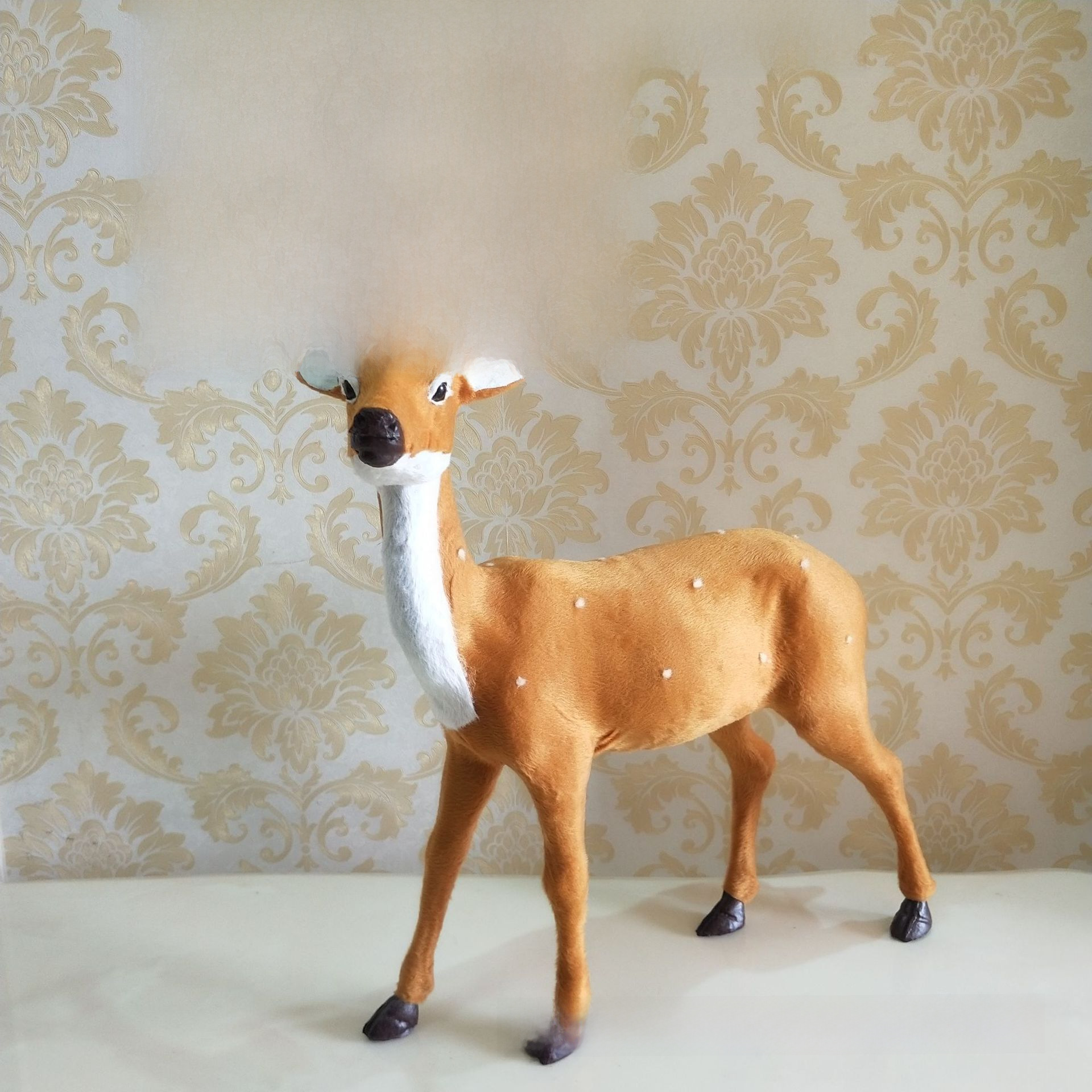 Simulation animal Sika deer simulation moose giraffe model fur animal film decoration props wholesale