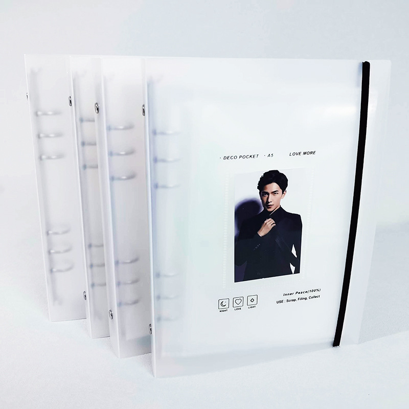 INS 한글판 A5 프로스티드 러브 루즈리프 앨범 3인치 폴라로이드 포토 앨범 루즈리프 걸 스타추싱 포토 보관 앨범