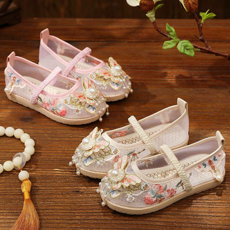 Hanfu обувь для девочек летняя сетка