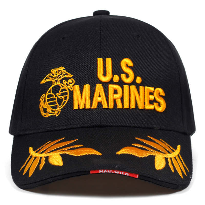 Casquette de baseball extérieure US MARINES Casquette de baseball brodée Casquette de baseball marine Chapeau de camouflage militaire_voghion.com