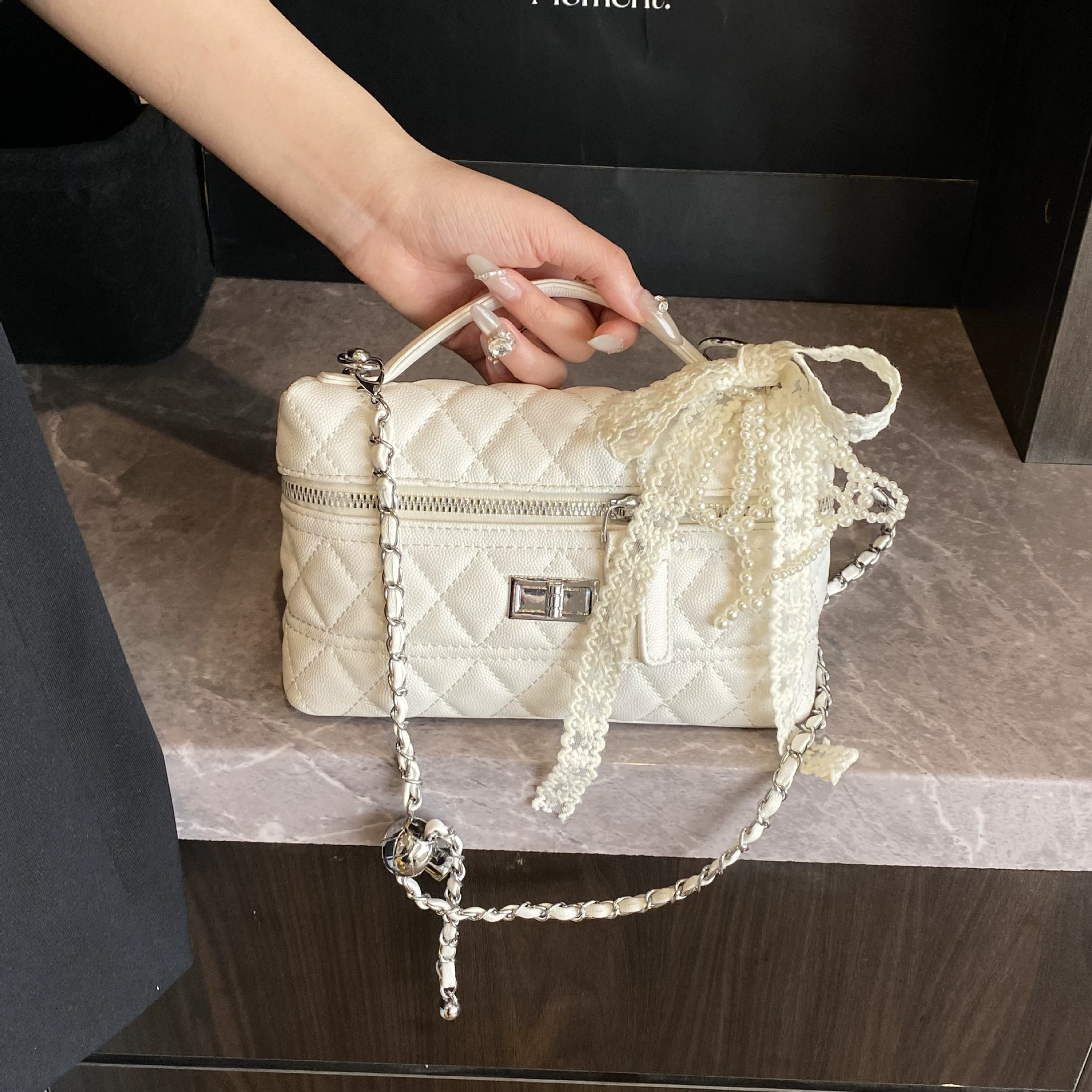 Маленькая коробка, летняя модная сумка через плечо для отдыха в стиле Chanel (международная торговля)