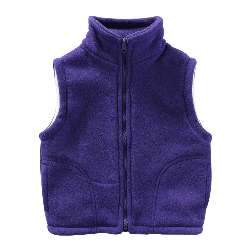 Chaleco de ropa exterior para niños al por mayor ropa de invierno de primavera y otoño niños pequeños medianos y grandes niños y niñas cardigan polar ropa de jardín de infantes chaleco