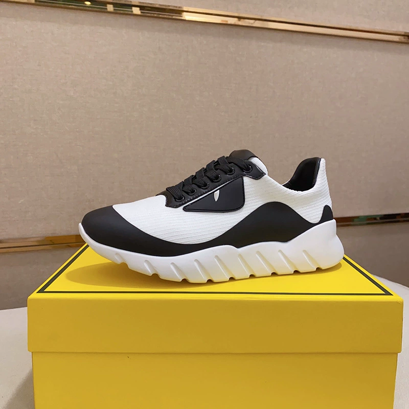 Вязаная спортивная повседневная обувь мужская мода модная обувь индивидуальная глаза маленький монстр дышащий европейская станция 2024 летний комфорт