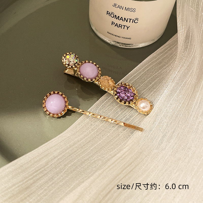 Corea del Sur clip para el cabello de perlas en línea clip para el cabello de mujeres rasgadas clip para el cabello de una palabra clip para el cabello de bordes fría BB clip lateral clip para el temperamento clip para la cabeza
