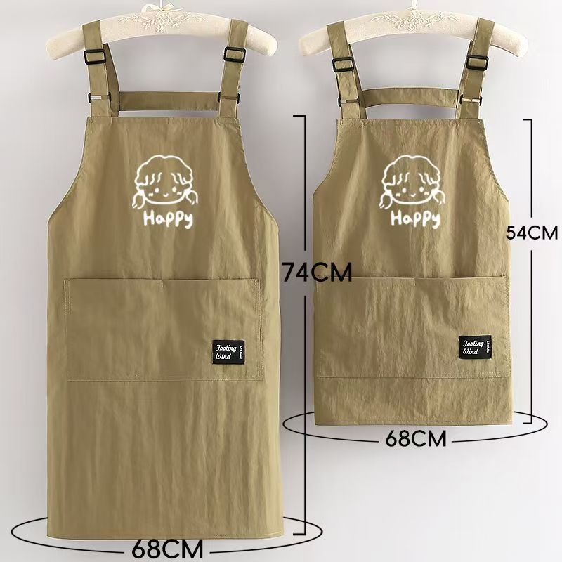 新型エプロン家庭用厨房工装腰を囲んで飲食専用の成人防水料理作業服を印刷してカスタマイズした|undefined