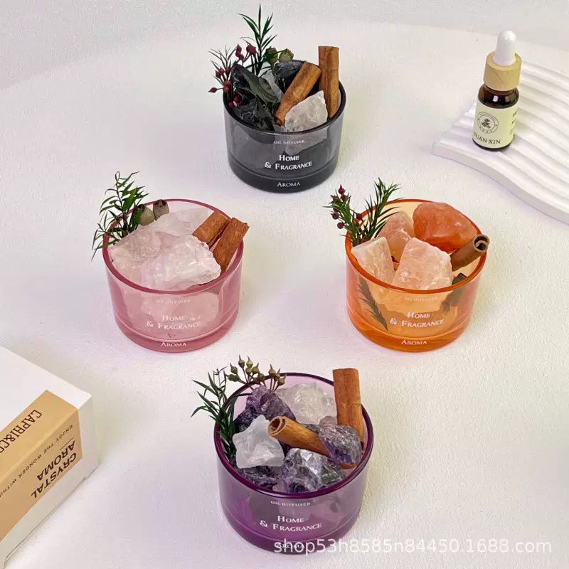 扩香石香薰无火香薰精油卧室酒店香氛晶石摆件高级感干花伴手礼批