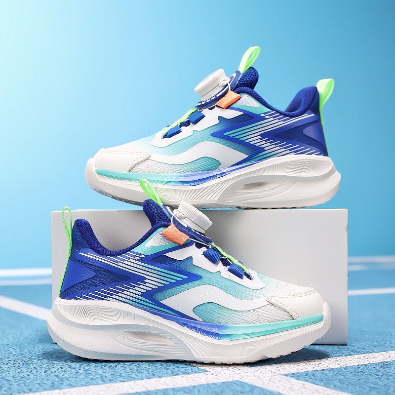 2025 nuevas zapatillas de corrida de moda botón giratorio de tendencia universal de otoño zapatos deportivos de red doble zapatos para niños zapatos para hombres y mujeres