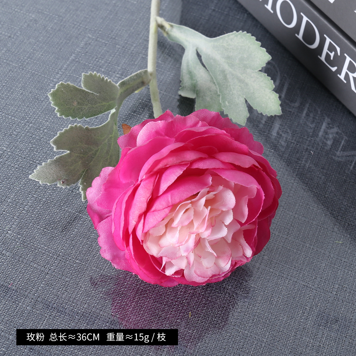 Simulación de una sola cabeza de floquete de loto nuevo producto de flor de loto decoración de bodas flor de seda floquete peonía al por mayor