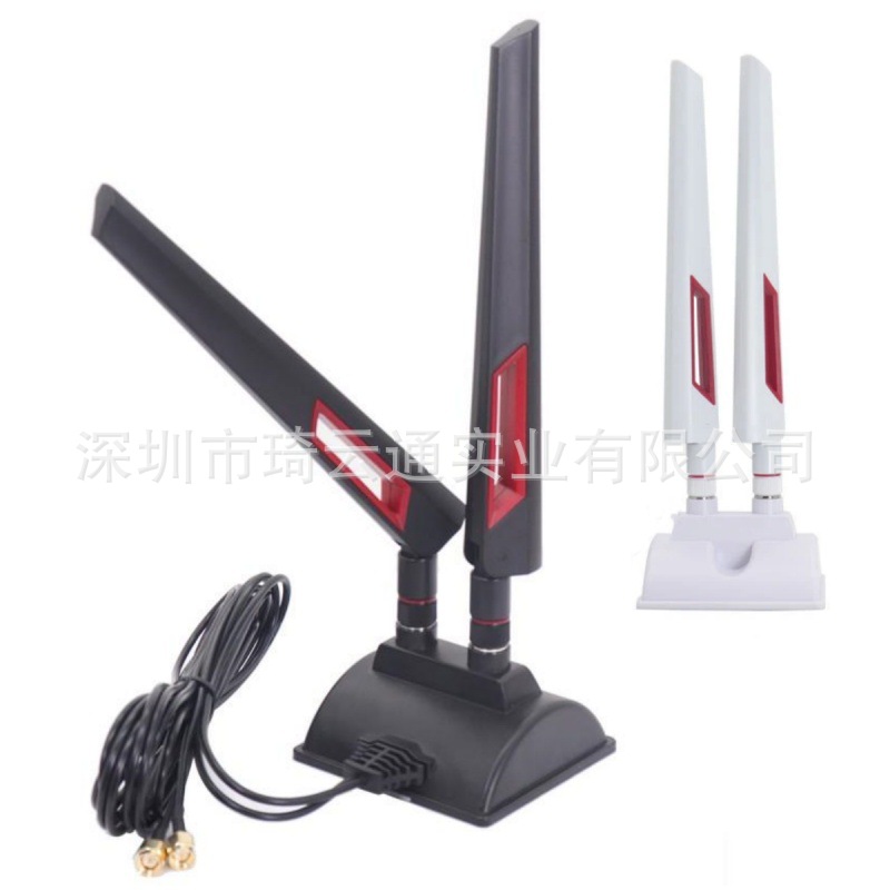 2.4G/5G双频天线无线WIFI路由器网卡带吸盘6DB全向高增益延长天线
