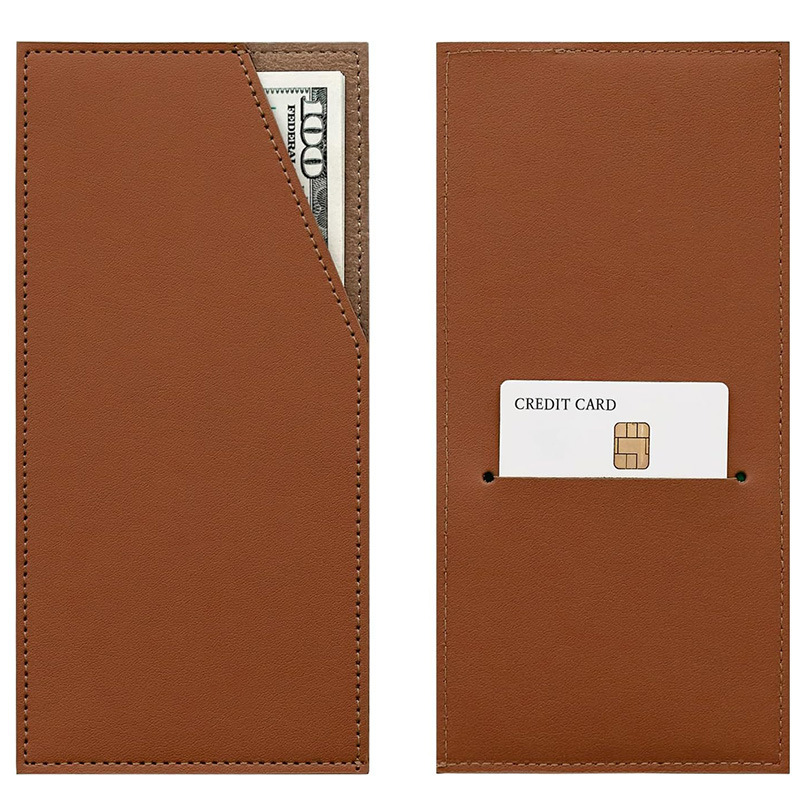 Spot Pu Leather Cash Credit Card Holder, Hand-Held Envelope Wallet, Card Holder, Bill Receipt Bill Holder Organizer