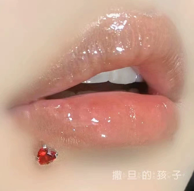 Lip piercing with zircon, Amazon