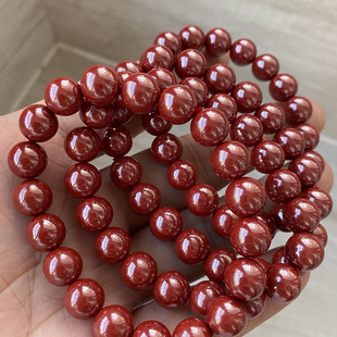 ✅ Wholesale High-Throwing Imperial Sand Cinnabar Bracelets for Men and Women, Red Cinnabar Bracelets, Zodiac Year Jewelry Gifts