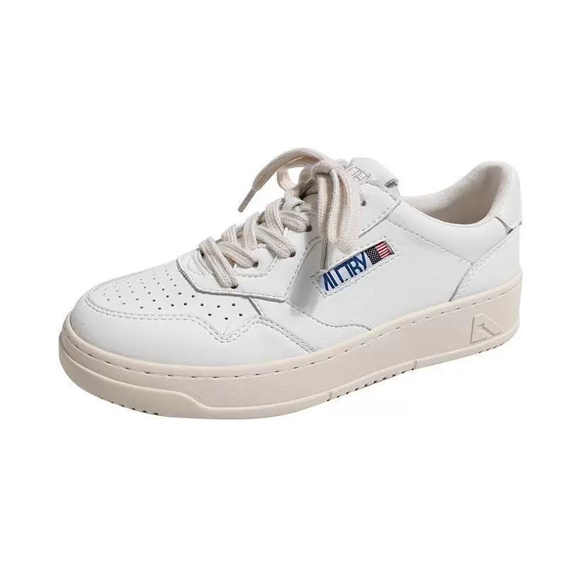  spring white shoes, sports casual footwear for leisure, genuine leather, USA