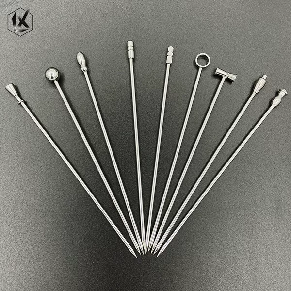 304 stainless steel fruit needle cocktail sign bar cocktail decoration creative fruit sign wine needle fruit fork