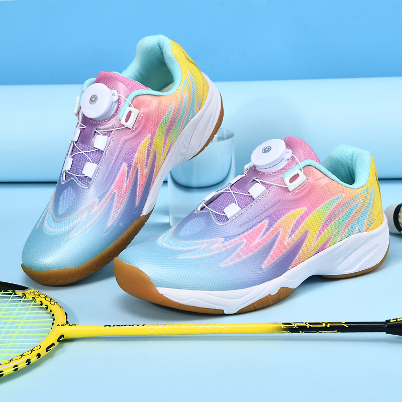 Broken code yy children's badminton shoes training shoes boys and girls primary and secondary school students free lace-up tennis shoes