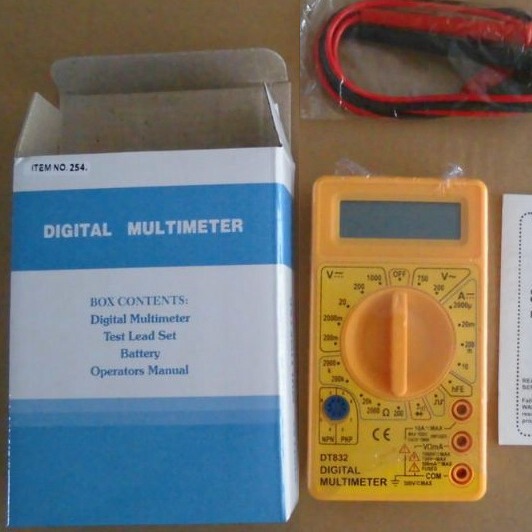 DT830D yellow digital universal DT832