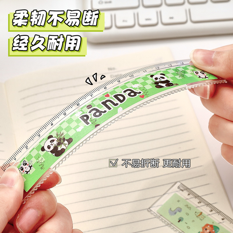 漫画定規高価値 15cm 波プラスチック定規学生かわいい描画測定ツール小さなギフト卸売|undefined