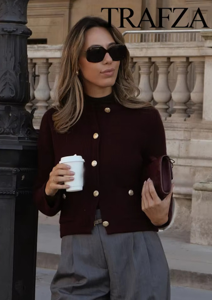 315g Weight Wholesale Women's Streetwear Solid Color Long Sleeve Sweaters & Cardigans