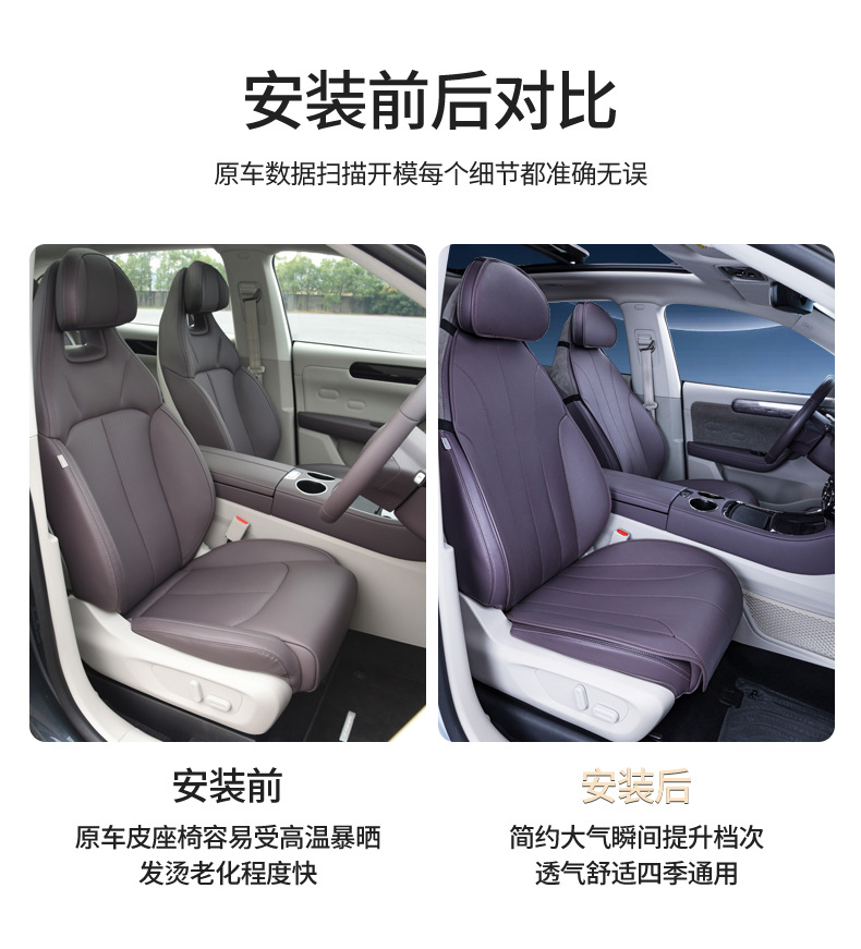 Suitable for 21-26 Models of Leapmotor C11, All-Season Universal Semi-Covered Seat Covers, Car Accessories, Modified Seat Cover Supplies