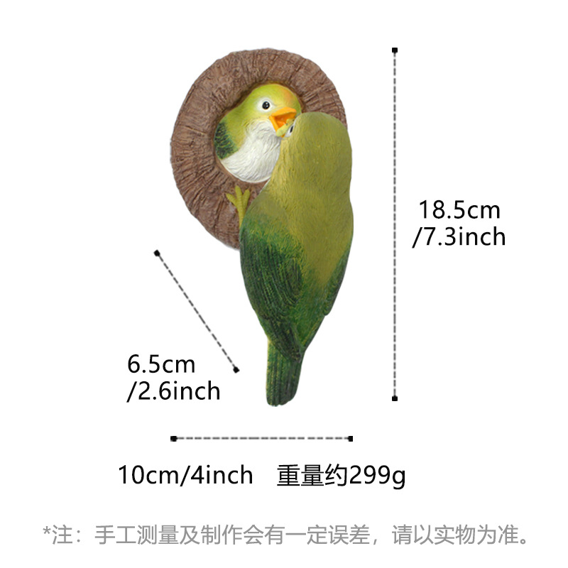Creative courtyard balcony gardening tree hanging decoration Crafts gift home furnishings simulation resin bird decoration