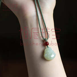 天然和田玉弥勒佛吊坠女玉佛头玉坠项链小佛公老坑玉石玉佩挂件