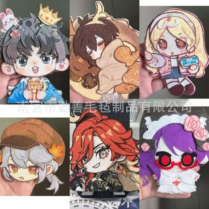 メーカー卸売アニメアニメ装飾かわいいアニメ高颜値かばん装飾鍵不織布アニメストラップ|undefined