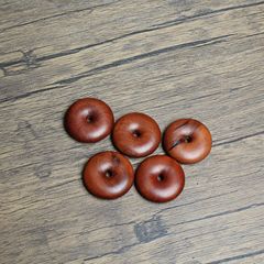 Lightning strike jujube wood safety buckle pendant, Taoist ritual instrument, portable accessories, old material, dark color, finely carved, hand-polished