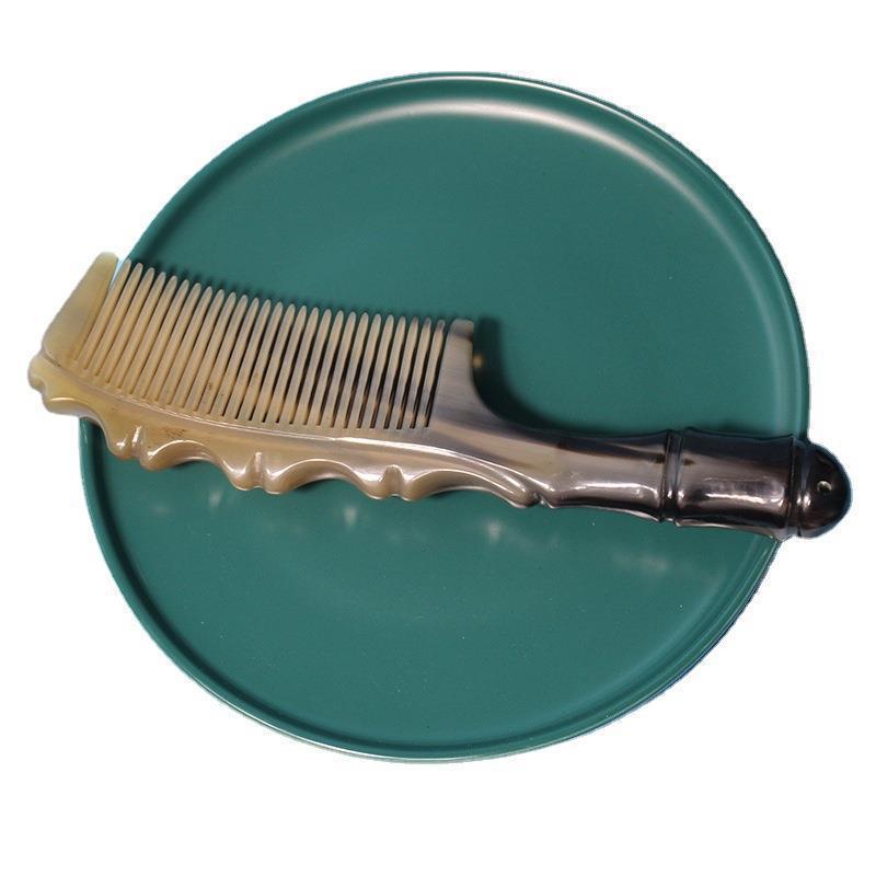 メーカー卸売天然牛角櫛竹櫛女性の特別なロングヘアコーム抗家庭用経絡櫛ギフト|undefined